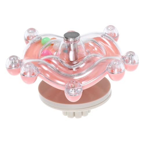 INOOMP Papagei Kauspielzeug Toys für Papageien suchen Papageienschaukel rotierendes Vogelspielzeug Vögel Papageienrad lustiges Vogelrad Rostfreier Stahl Rosa von INOOMP