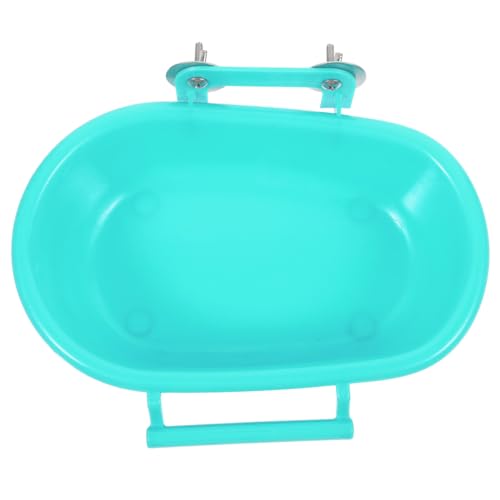 INOOMP Papageien badewanne aus Kunststoff mit Glatten Kanten Sicher für Wellensittiche und Kleine Vögel Hängende Vogelbadewanne für Käfige Vielseitiges Badehaus für Kanarienvögel und von INOOMP