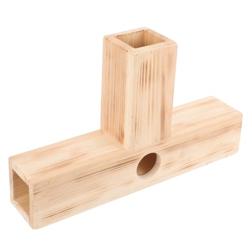INOOMP Meerschweinchen-versteck-Tunnel Hamster-Tunnel T-förmiger Spieltunnel Aus Holz Sicheres Haustierspielzeug Meerschweinchenhaus von INOOMP