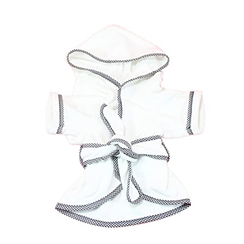 INOOMP Hundebademantel Schnelltrocknendem Polyester Warmes Absorbierendes -Bademantel Für Hunde Und Katzen Weiße Farbe XL INOOMP Hundebademantel Schnelltrocknendem Polyester Warmes Absorbierendes -Bademantel Für Hunde Und Katzen Weiße Farbe XL von INOOMP