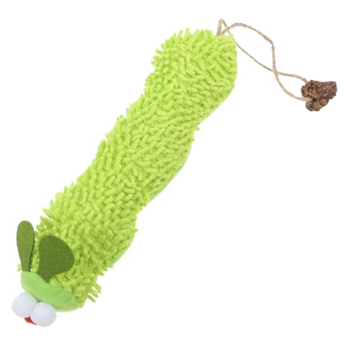 INOOMP Plüschkatzenspielzeug Katzenministerspielzeug Katzenfischspielzeug Plüsch-Katzenspielzeug Katzenminze Katzenkickspielzeug Fischplüsch Light Green von INOOMP