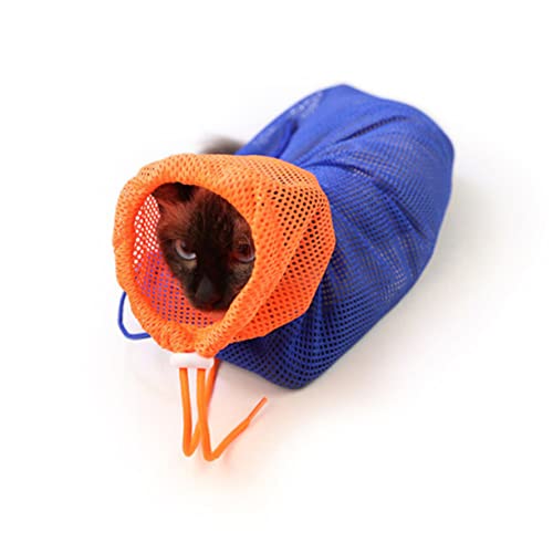 INOOMP Katzenbadetasche Für Tierbedarf Fellpflegetasche/orangefarbene Tasche Für Katzen Sicher Zum Krallenschneiden Ohren Und Zur Pflege von INOOMP
