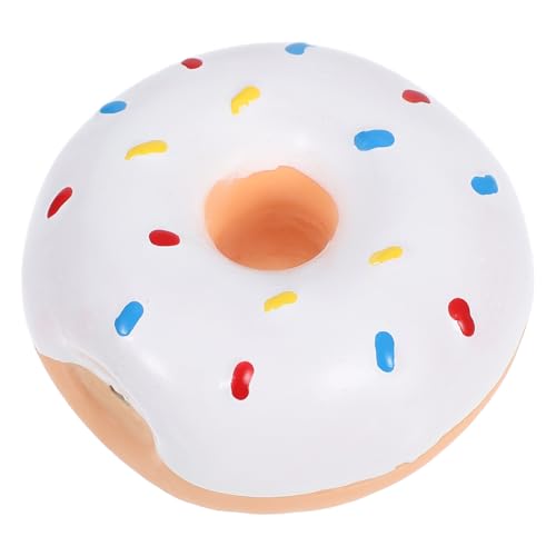 INOOMP Pet Squeaky Chew Toy Latex Im Donut-Design Interaktives Kauspielzeug Mit Quietscher Für Kleine Hunde Und Fördert Zahngesundheit von INOOMP