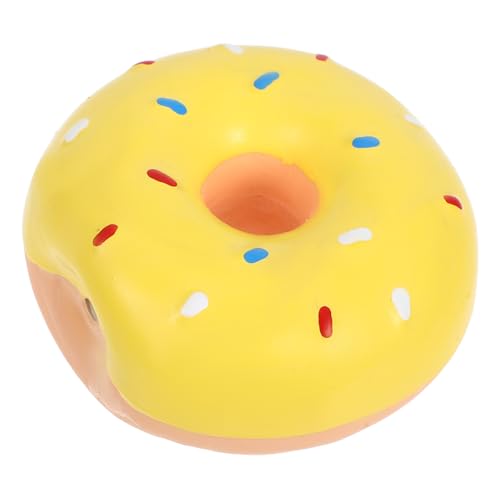 INOOMP Latex Quietschspielzeug Für Hunde Donut-Design Interaktives Kauspielzeug Aus Langlebigem Sicherem Material Für Welpen Und Kleine Hunde Fördert Gesundes Kauen Und Zahnpflege von INOOMP