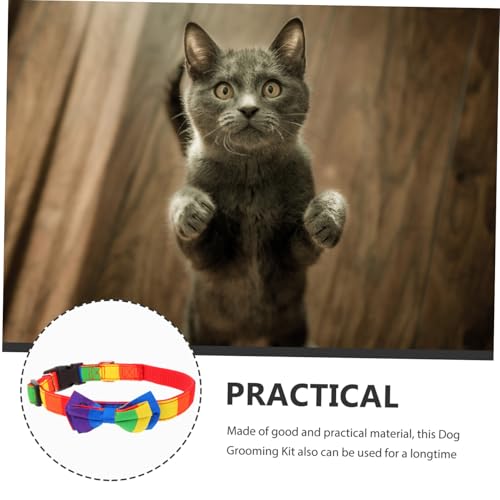 INOOMP Regenbogenbogenkette Hundekragen Mit Bogen Körperpflege Haustier Klein Regenbogenhalsband Für Hunde Stabiler Hundehalsband Hundehalsbänder Kätzchenkragen Kätzchen-Kragen Stoff INOOMP Regenbogenbogenkette Hundekragen Mit Bogen Körperpflege Haustier Klein Regenbogenhalsband Für Hunde Stabiler Hundehalsband Hundehalsbänder Kätzchenkragen Kätzchen-Kragen Stoff von INOOMP