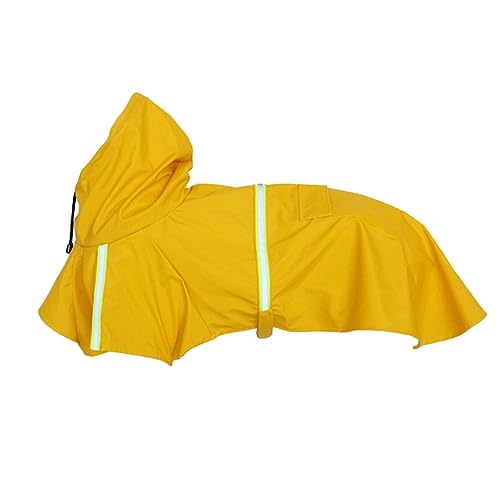 INOOMP Reflektierender Hunderegenmantel Für Bis Große Hunde Regen Stylische Regenjacke Für Haustiere von INOOMP