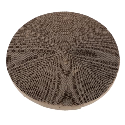 INOOMP Replaceable Rundes Kratzbrett aus Wellpappe Verschleißfestes Kratzpad für Katzen Bodenliegendes Katzen Spielbrett zum Schutz von Möbeln und Krallenpflege Langlebig und Platzsparend INOOMP Replaceable Rundes Kratzbrett aus Wellpappe Verschleißfestes Kratzpad für Katzen Bodenliegendes Katzen Spielbrett zum Schutz von Möbeln und Krallenpflege Langlebig und Platzsparend von INOOMP