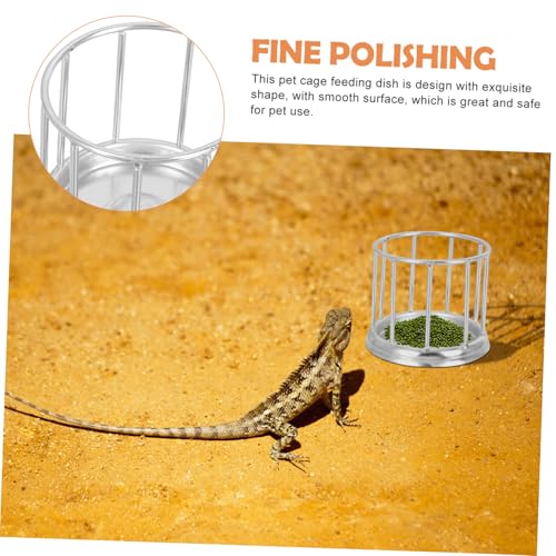 INOOMP Reptilien Futternapf aus rostfreiem Metall Robust Leicht zu Reinigen für Schildkröten und Reptilien Geeignet Kleine Futter Trinkschale für Terrarien INOOMP Reptilien Futternapf aus rostfreiem Metall Robust Leicht zu Reinigen für Schildkröten und Reptilien Geeignet Kleine Futter Trinkschale für Terrarien von INOOMP
