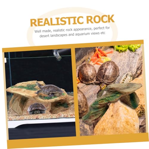 INOOMP Reptilien Versteck Felsen Plattform aus Harz Kleines Leichtes Schildkröten Sonnenbad und Höhle Realistische Terrarium Dekoration Langlebig Vielseitig Nutzbar für Echsen und INOOMP Reptilien Versteck Felsen Plattform aus Harz Kleines Leichtes Schildkröten Sonnenbad und Höhle Realistische Terrarium Dekoration Langlebig Vielseitig Nutzbar für Echsen und von INOOMP
