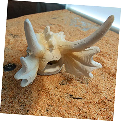 INOOMP Resin Dinosaur Skull Aquarium Dekoration aus Hochwertigem Harz Reptilien Versteckhöhle für Fische Garnelen Terrarien Sicher Langlebig Natürlicher Unterschlupf für Aquarienliebhaber INOOMP Resin Dinosaur Skull Aquarium Dekoration aus Hochwertigem Harz Reptilien Versteckhöhle für Fische Garnelen Terrarien Sicher Langlebig Natürlicher Unterschlupf für Aquarienliebhaber von INOOMP