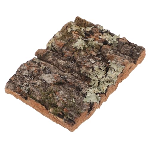 INOOMP Rinde Dekoration aus Baumrinde für Terrarien künstliche Rinde Terrariumdekorationen für bärtigen Drachen Reptilienhintergrund für Terrarium Dark Brown von INOOMP
