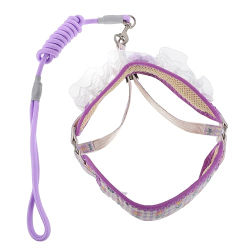 INOOMP Dog Set Für Kleine Und Mittelgroße Hunde Und Katzen Verstellbares Atmungsaktives Geschirr Mit Für Sicheres Training Und Im Freien Geeignet Für Haustiere von INOOMP