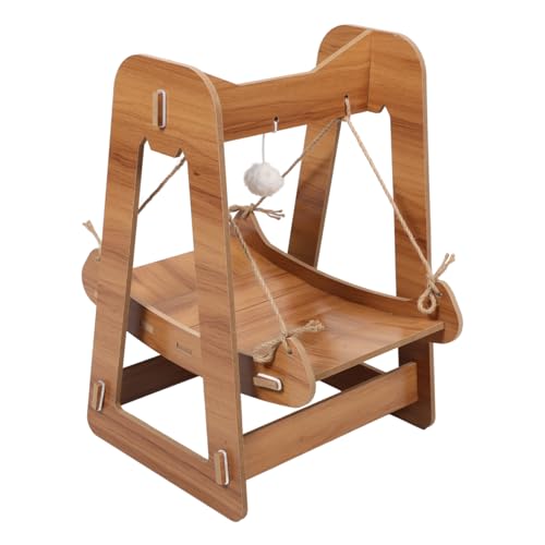 INOOMP Adopted Katzenschaukelbett Aus Massivholz Katzennest Aus Holz Mit Juteseil Für Hauskatzen – Entspannende Bodenschaukel Für Katzen INOOMP Adopted Katzenschaukelbett Aus Massivholz Katzennest Aus Holz Mit Juteseil Für Hauskatzen – Entspannende Bodenschaukel Für Katzen von INOOMP