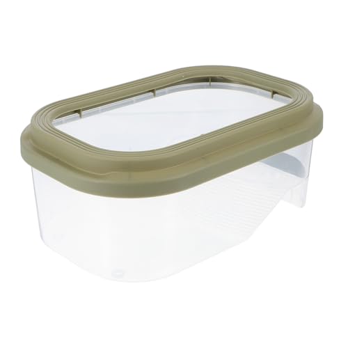 INOOMP Schildkrötenpanzer Mit Trocknungstisch Fischversteck Aquarium Schildkrötenlebensraum Groß Kleines Schildkrötenbecken Turtle Aquarium DIY Turtle Tank Green Abs von INOOMP
