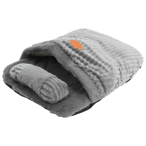 INOOMP Warmer Gemütlicher Katzenschlafsack Aus Plüsch Haustiernest Für Kätzchen Reisefreundliches Versteckbett von INOOMP