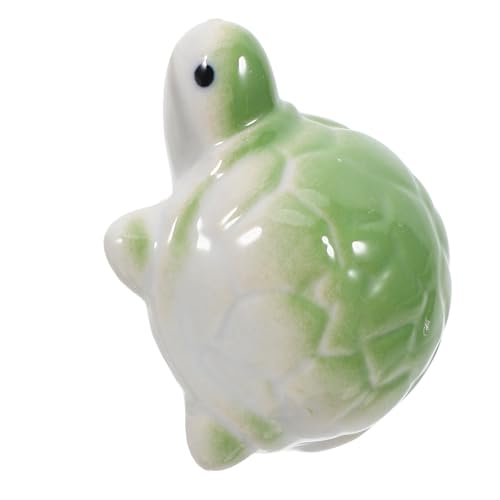 INOOMP Schwimmende Aquarium Deko Kreative Tierfigur aus Keramik Authentische Schwimmende Fischornamente für Fischbecken Kleine Schildkrötenfigur Naturgetreue Mikro-Landschaft von INOOMP
