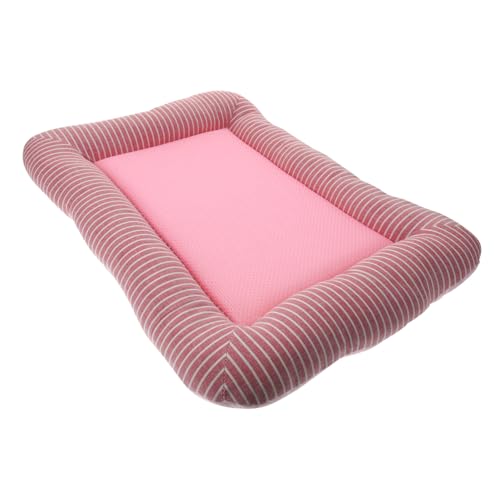 INOOMP Kühlmatte Für Hunde Und Katzen Wasserdichtes Sommer Schlafnest Aus Und Leinen Waschbare Tierkühlmatte Mit Netzstreifen Ideal Für Haustiere Im Sommer von INOOMP