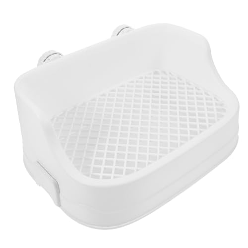 INOOMP Sichere Rechteckige Kleintier-Toilette aus Robustem Kunststoff als Trainings-wc für Kaninchen Meerschweinchen und Hamster Platzsparend für Käfige und Innenbereiche Geeignet von INOOMP