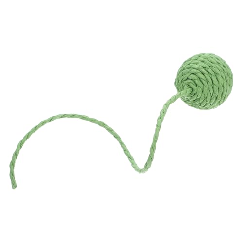 INOOMP Sisal kratzen anregend Seile Zubehör Kratzbaum Katzenkratzkugel Katzenkratzer mit Kugel Katzenkratzerpfosten für große Katzen kratzbäume für Katzen Papier Grün von INOOMP