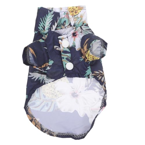 INOOMP Hawaiianisches Hundeshirt Für Sommer Atmungsaktive Und Bequeme T-Shirts Für Kleine Hunde Stylisches Design Mit Blumenmuster Und Kokosnüssen XL von INOOMP