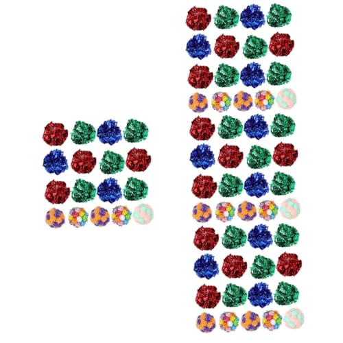 INOOMP Spielzeug 100 STK Plüschspielzeugball katzenspielzeug -Plüsch Katze Plüschbälle Spielzeuge Ballspielzeug für Katzen Interaktiver Katzenball singen Spur Bommel Film INOOMP Spielzeug 100 STK Plüschspielzeugball katzenspielzeug -Plüsch Katze Plüschbälle Spielzeuge Ballspielzeug für Katzen Interaktiver Katzenball singen Spur Bommel Film von INOOMP