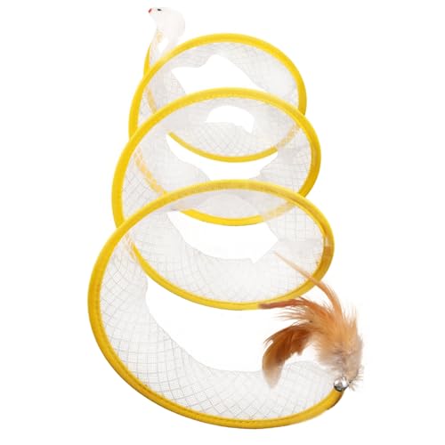 INOOMP 4 Stücke Interaktive Katze Tumbler Spielzeug Kratzbrett Kätzchen Spielzeug S Form Tunnel Für Indoor Katzen von INOOMP