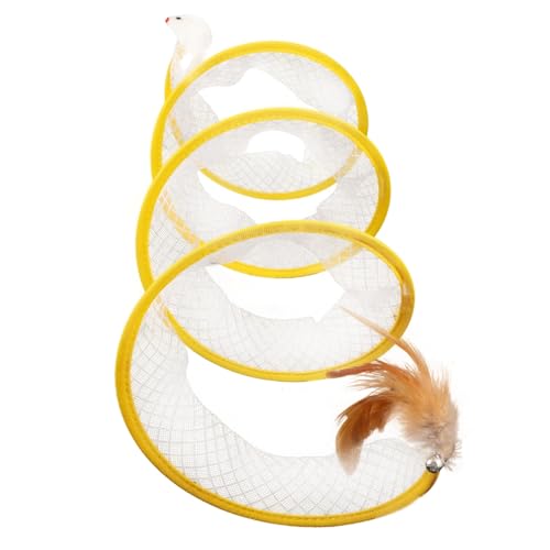 INOOMP 5 Stücke Klapp Katze Tunnel Spielzeug Interaktive Selbst-aktivität Für Indoor Katzen Kätzchen Kratzen Spielzeug von INOOMP