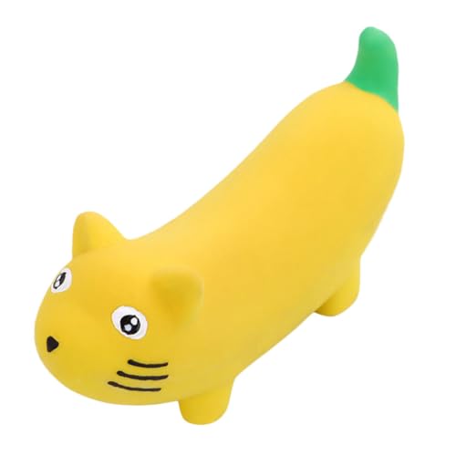 INOOMP Hundespielzeug Aus Latex Quietschendes Kauspielzeug Banane-Form Zahnpflege-Spielzeug Für Kleine Hunde Sicheres Und Leicht Zu Reinigendes Spielzeug Für Geistige Aktivität von INOOMP