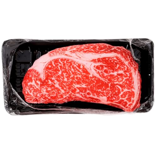 INOOMP Künstliches Steak Hundespielzeug Interaktives Kauspielzeug Für Hunde Geräuschmachendes Plüschspielzeug Für Drinnen Und Draußen Simulierte Steaks Für Sicheres Spielen von INOOMP