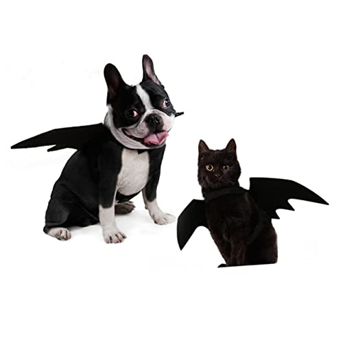 INOOMP Stützfledermausflügel Katze Fledermaus Flügel Kostü Hundebekleidung Halloween Hund Fledermaus Katzenkostü Hund Halloween-flügel Weihnachtskostü Für Hunde Welpen-Halloween-kostü von INOOMP