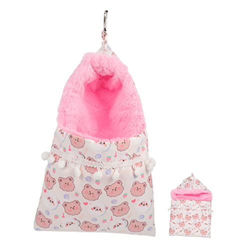 INOOMP Kuscheliger Poncho-Schlafsack – Haustier-hängematte Für Frettchen Hamster Ratte Meerschweinchen Chinchilla Eichhörnchen – Warm Und Gemütlich von INOOMP