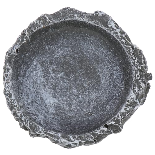INOOMP Reptilien Futternapf Resin Wasserdichtes Futterbehälter Für Schildkröten Und Echsen Langlebige Schale Für Terrarium rutschfeste Fütterungsschale Natürliche Farbe Für von INOOMP