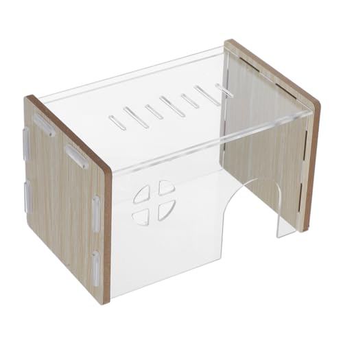 INOOMP Transparentes Versteck für Hamster Verstecken für Hamster Hamsterhütte Unterschlupf für Hamster kleines Tierheim Hamsterhäuser verstecke Hamsternest hölzern INOOMP Transparentes Versteck für Hamster Verstecken für Hamster Hamsterhütte Unterschlupf für Hamster kleines Tierheim Hamsterhäuser verstecke Hamsternest hölzern von INOOMP