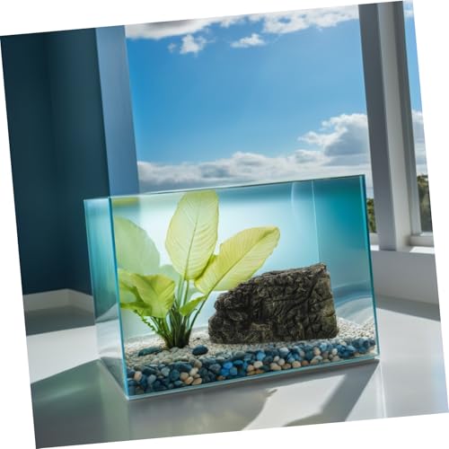 INOOMP Unterschlupftiere Sonnenbadende Leoparden Amphibien Bartreptilien Wassergarnelen Verstecke Reptilienharz Betta Terrarien Versteck Haustiergarnelen Kleine Eidechsen von INOOMP