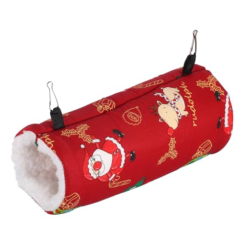 INOOMP Versteck für kleine Haustiere, Tunnel, Schlafversteck, Haus, Hamster, Ausweichunterschlupf, Plüschbettwäsche für kleine Tiere zum Ausruhen und Entspannen von INOOMP