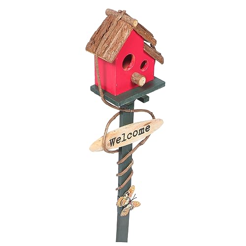 INOOMP Vogelhaus Gartenstecker Für Dekoration Im Freien Und Langlebige Mit Zwei Löchern Rot Geeignet Für Patio Und INOOMP Vogelhaus Gartenstecker Für Dekoration Im Freien Und Langlebige Mit Zwei Löchern Rot Geeignet Für Patio Und von INOOMP