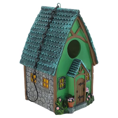 INOOMP Vogelhaus zum Aufhängen Wetterfestes Nistkasten aus Langlebigem Harz mit Kette für Kleine Vögel Garten Terrasse Balkon Schutz vor Räubern und Dekorativ INOOMP Vogelhaus zum Aufhängen Wetterfestes Nistkasten aus Langlebigem Harz mit Kette für Kleine Vögel Garten Terrasse Balkon Schutz vor Räubern und Dekorativ von INOOMP