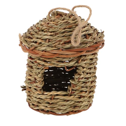 INOOMP Handgewebtes Vogelhaus Aus Naturgras Für Kleine Vögel Dekoratives Nistnest Für Tauben Papageien Und Andere Kleintiere Für Außenbereich Und Garten INOOMP Handgewebtes Vogelhaus Aus Naturgras Für Kleine Vögel Dekoratives Nistnest Für Tauben Papageien Und Andere Kleintiere Für Außenbereich Und Garten von INOOMP