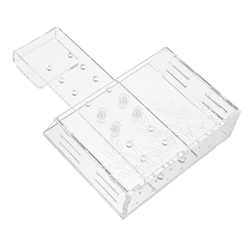 INOOMP Wasserpflanzentopf mit Saugnapf Bruchsicherer Aquarium Pflanzenhalter Wiederverwendbarer Aquatic Plant Cup für Aquarien und Wasserpflanzen Glatte Kanten Praktische Dekoration von INOOMP