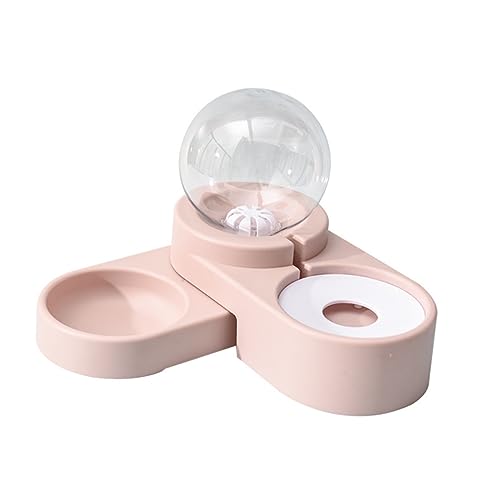 INOOMP Sicherer Umweltfreundlicher Wasserspender für Haustiere Doppelschüssel Automatischer Wasserspender für Katzen und Hunde Kein Stahlnapf von INOOMP