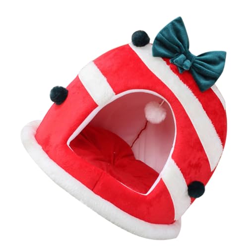INOOMP Weihnachtshaustiernest weihnachtliches hundebett warme Haustierhöhle Winterkätzchenhaus pet Bed Dog beds Katzenhaus Hundebetten Cartoon-Hundenest Kissen für Haustiere Tuch rot INOOMP Weihnachtshaustiernest weihnachtliches hundebett warme Haustierhöhle Winterkätzchenhaus pet Bed Dog beds Katzenhaus Hundebetten Cartoon-Hundenest Kissen für Haustiere Tuch rot von INOOMP