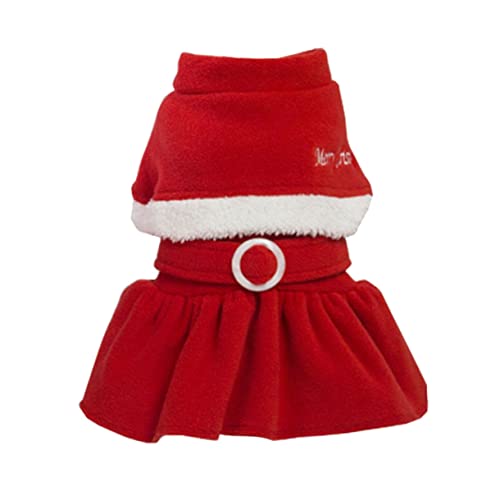 INOOMP Weihnachtliches Hundekleid Aus Fleece Bequemes Sicheres Und Leicht Tragbares Outfit Für Hunde Und Katzen Für Festliche Jahreszeit s von INOOMP