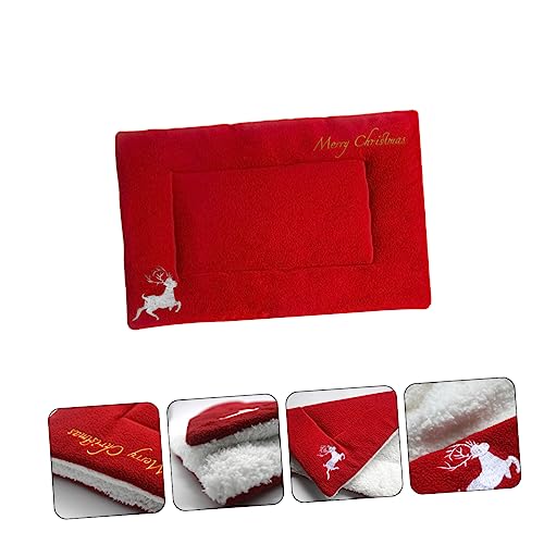 INOOMP Weihnachtliche Haustiermatte Aus Plüsch Warmes Gemütliches Katzen Und Hundebett Mit Einzigartigem Rentier-Design Waschbar Und Vielseitig Einsetzbar Für Zuhause Und Unterwegs INOOMP Weihnachtliche Haustiermatte Aus Plüsch Warmes Gemütliches Katzen Und Hundebett Mit Einzigartigem Rentier-Design Waschbar Und Vielseitig Einsetzbar Für Zuhause Und Unterwegs von INOOMP