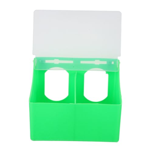 INOOMP hängende Box Wasserspenderschale für Tauben Taubenfutter Taube Tränke Fütterungsgerät für Papageien Futterspender für Tauben Geflügelfutter Viehfutterläder pp Green von INOOMP