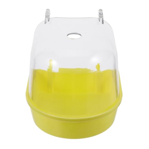 INOOMP papagei badewanne Vogelbadewanne Papagei Badewanne von Vogel Dusche Zubehör für Vogelkäfige Sittichbad für Käfig Vogelfutterschale Papageienbaden Vögel hängende Futterstelle Abs von INOOMP