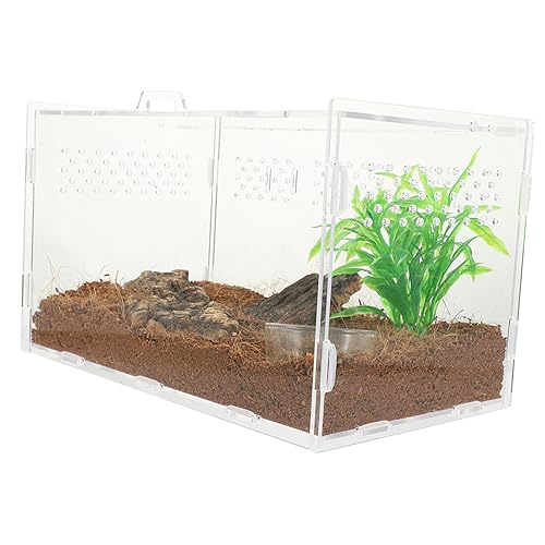 INOOMP transparentes Terrarium Inkubator für Schildkröteneier Schlangengehege Spinnen Terrarien Reptilienbecken Leopardgecko-Panzer gehäuse Reptilienterrarium Spinnengehege Acryl INOOMP transparentes Terrarium Inkubator für Schildkröteneier Schlangengehege Spinnen Terrarien Reptilienbecken Leopardgecko-Panzer gehäuse Reptilienterrarium Spinnengehege Acryl von INOOMP