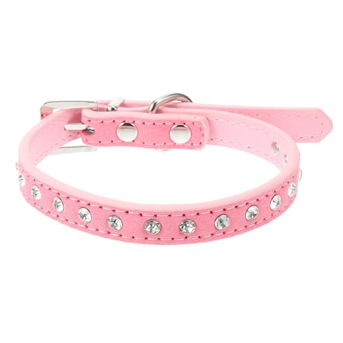 INOOMP Hundehalsband Für Welpen Katzen Hunde Verstellbar Sicherheitshalsband s Rosa Strapazierfähiges Pu Legierung Strass -Strass- D-Ring Hundeleine Haustierhalsband INOOMP Hundehalsband Für Welpen Katzen Hunde Verstellbar Sicherheitshalsband s Rosa Strapazierfähiges Pu Legierung Strass -Strass- D-Ring Hundeleine Haustierhalsband von INOOMP