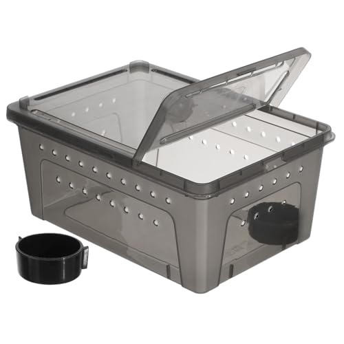 Reptilien Zuchtbox aus Kunststoff mit Fütterungsfunktion Terrarium für Eidechsen Geckos Schildkröten und Insekten Teilig Reptilien Zuchtbox aus Kunststoff mit Fütterungsfunktion Terrarium für Eidechsen Geckos Schildkröten und Insekten Teilig von INOOMP