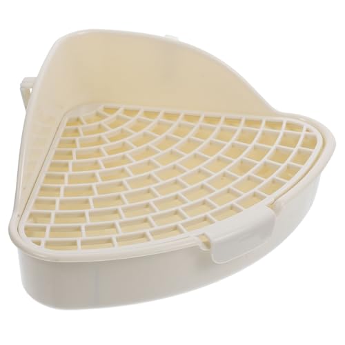 Toilette für Kleintiere Dreieckige Plastik Toilettenschale Robust und rutschfest für Meerschweinchen Hamster Wohnzimmer Garten und Park Toilette für Kleintiere Dreieckige Plastik Toilettenschale Robust und rutschfest für Meerschweinchen Hamster Wohnzimmer Garten und Park von INOOMP