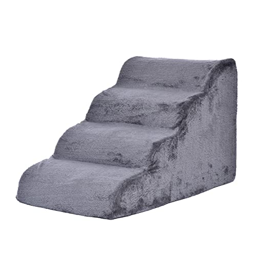 INPETS Haustiertreppe 4 Stufen Treppe für Hund Welpen Tragbare Katze Stufen Leiter mit waschbarer & Reißverschluss Rampe Laufleiter Plüschbezug Kleine Hundetreppe für Bett/Sofa/4662 INPETS Haustiertreppe 4 Stufen Treppe für Hund Welpen Tragbare Katze Stufen Leiter mit waschbarer & Reißverschluss Rampe Laufleiter Plüschbezug Kleine Hundetreppe für Bett/Sofa/4662 von INPets